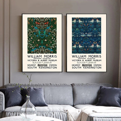 The Museum Exhibition Canvas Painting William Morris Posters and Prints Wall Art Picture for Living Room Wall Decoration Cuadros - niceart