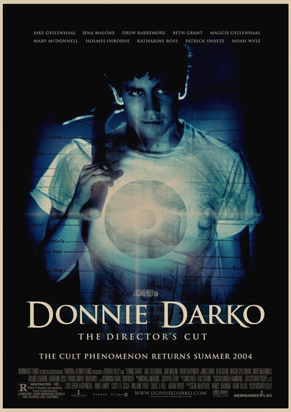 Buy Three Get One Free American Suspense Movie Donnie Darko Poster Vintage Brown Paper Living Room Bar Cafe Art Deco Wall Art - NICEART