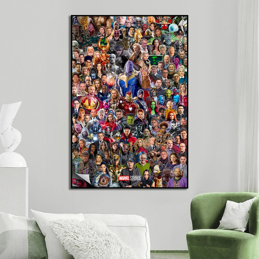 Marvel Avengers Game Over Superhero Poster Wall Art Canvas Painting Prints Movie Picture For Kids Bedroom Living Room Decoration - NICEART