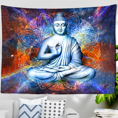 Buddha Tapestry Wall Hanging Meditator Seven Chakras Indian Bohemian Style Mandala Tapiz Hippie Home Decor