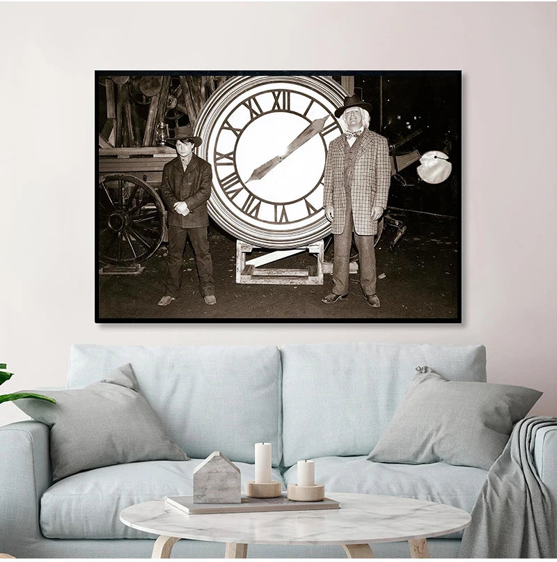 Back to the Future Poster Classic Movie Print Alternative Film Retro Photo Vintage Style Wall Art Canvas Painting Home Decor - NICEART