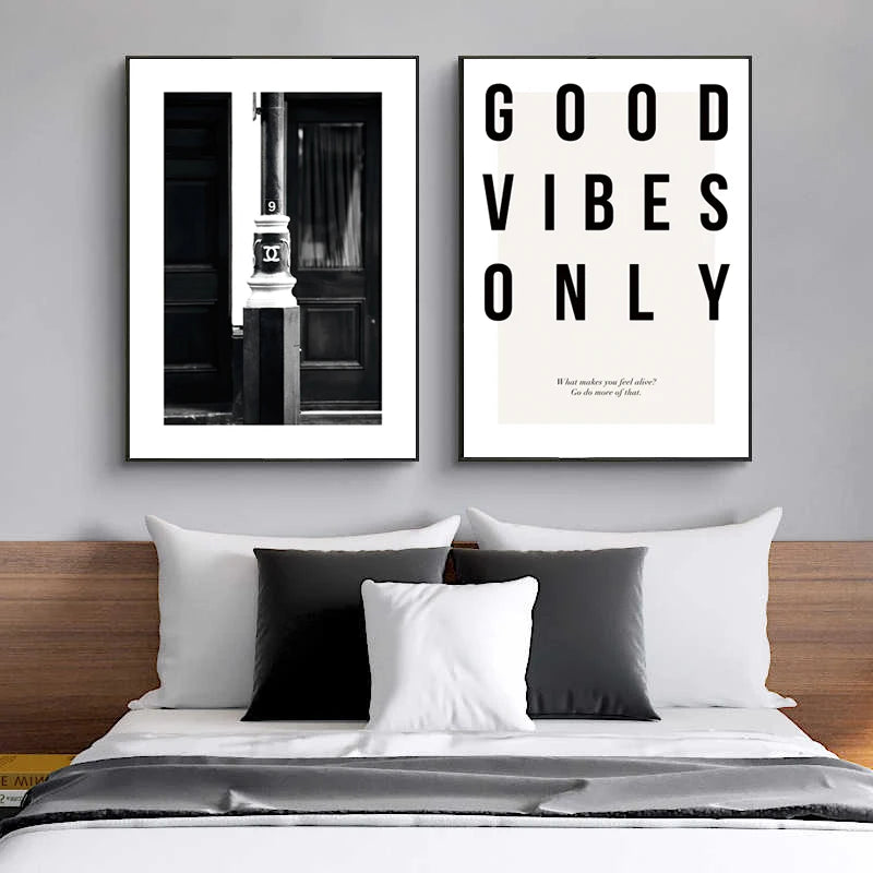 Nordic Simple Street Landscape Poster Black White Wall Art Canvas Painting For Living Room Wall Decorative Pictures Home Decor - NICEART