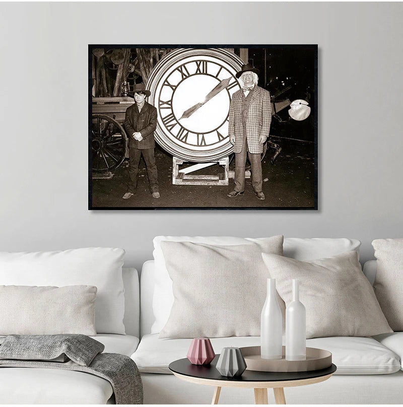 Back to the Future Poster Classic Movie Print Alternative Film Retro Photo Vintage Style Wall Art Canvas Painting Home Decor - NICEART