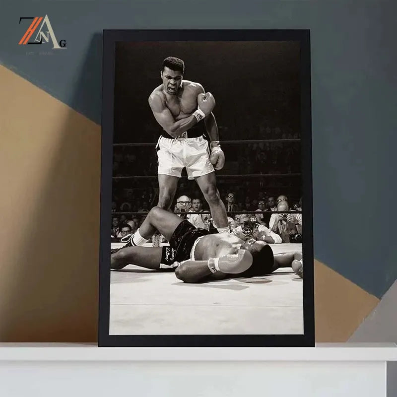 Boxer Muhammad Ali (Muhammad Ali) Art Picture Decoration Poster Wall Art Painting Prints Home Living Room Decoration Painting - NICEART