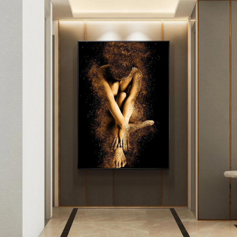 Mordern Sexy Nude Women Wall Art Canvas Prints Posters Paintings Naked Lady Portrait Picture for Living Room Home Decor No Frame - NICEART