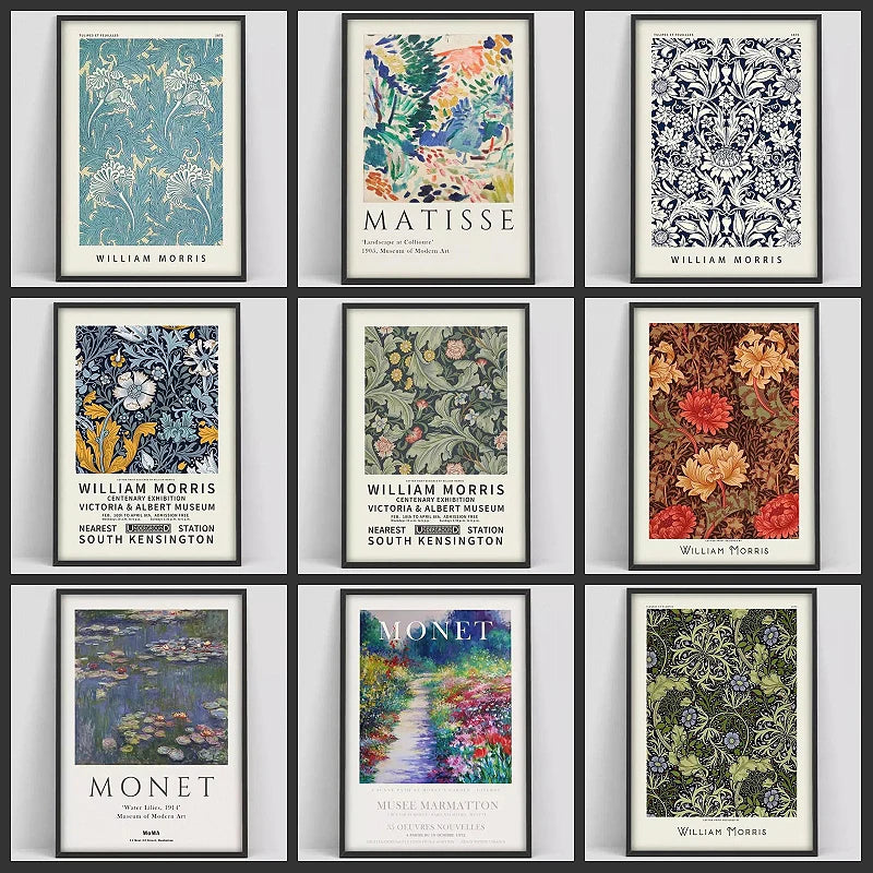 William Morris The Victoria and Albert Museum Exhibition Canvas Paintings Poster and Print Wall Art Picture for Home Decoration - NICEART