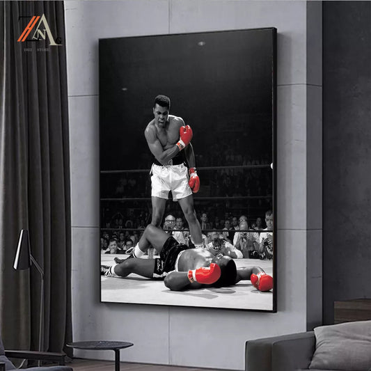 Boxer Muhammad Ali (Muhammad Ali) Art Picture Decoration Poster Wall Art Painting Prints Home Living Room Decoration Painting - NICEART