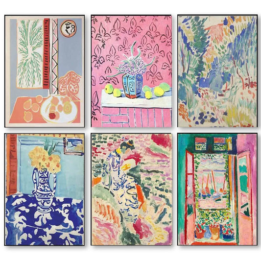 Henri Matisse Canvas Painting Retro Posters and Prints Abstract Landscape Wall Art Vintage Pictures for Living Room Home Decor - NICEART