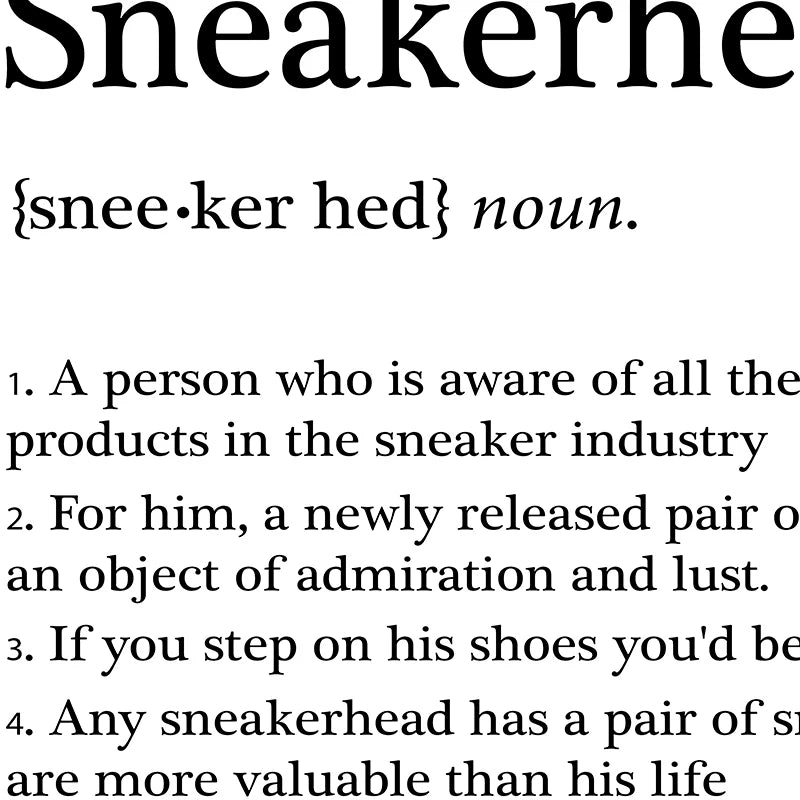 Fashion Sneaker Box Wall Posters Art Prints Modern Sneakerhead Quote Canvas Painting Wall Pictures Teenager Boys Room Decor - NICEART