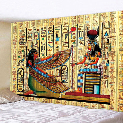 Ancient Egyptian pyramid mural home decoration tapestry psychedelic scene Bohemian decorative tapestry bed sheet wall hanging