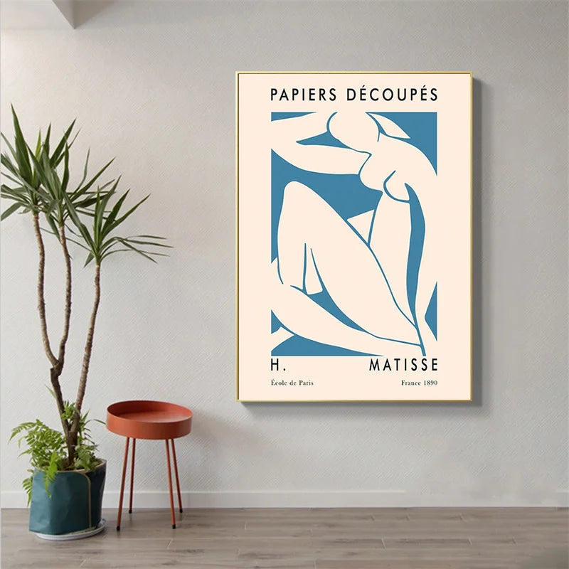 Retro Matisse Poster And Prints Abstract Nude Wall Art Canvas Painting Colorful Plant Picture For Living Room Nordic Home Decor - NICEART