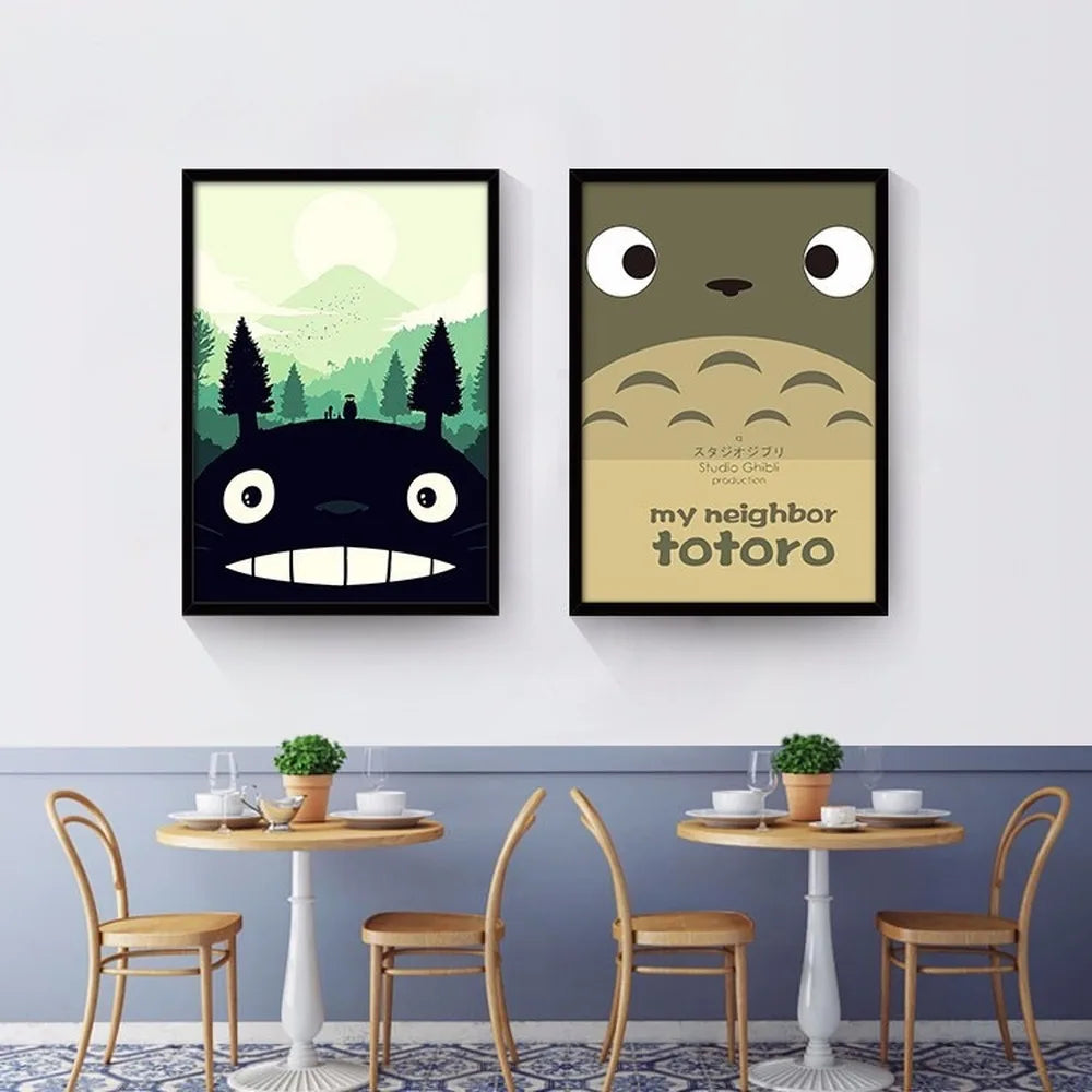 Canvas Painting Nordic Style Popular Anime Movie Totoro Nursery Wall Art Posters And Prints Modern Children's Room Decor - NICEART