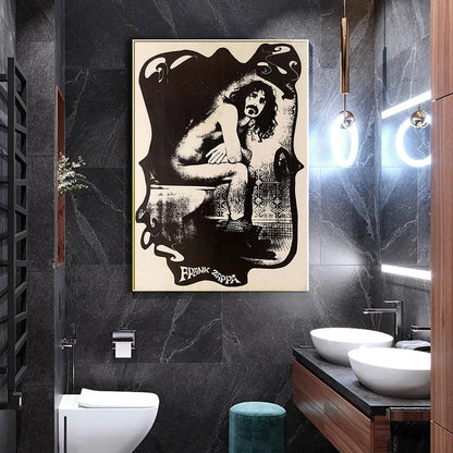Frank Zappa Toilet Poster Innovative Rock Guitarist Canvas Painting Wall Art Picture Modern Bathroom Prints Nordic Home Decor - NICEART