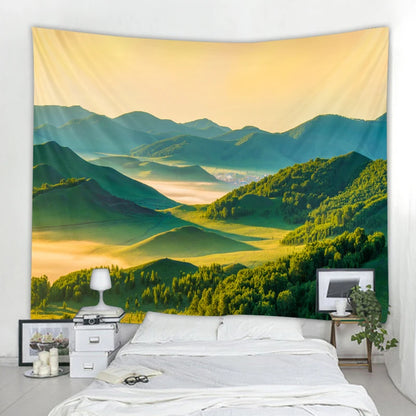 Only beautiful scenery design of 3 d digital print household tapestries