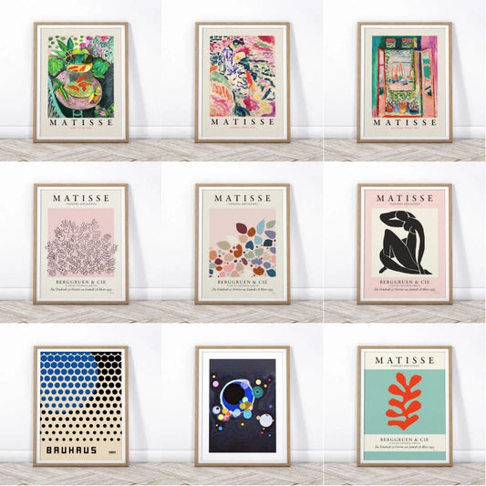 Matisse Poster,Brown Abstract Poster,Matisse Cutouts,Minimalist Decor,Scandinavian Art,Abstract Wall Art,Large Size,Modern Print - NICEART