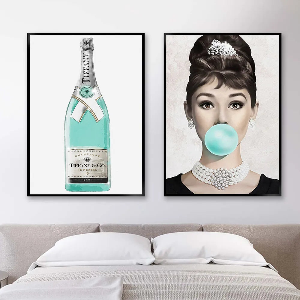 Breakfast At Tiffany's Posters And Prints Nordic Poster Audrey Hepburn Wall Art Canvas Painting Fashion Wall Pictures For Room - niceart