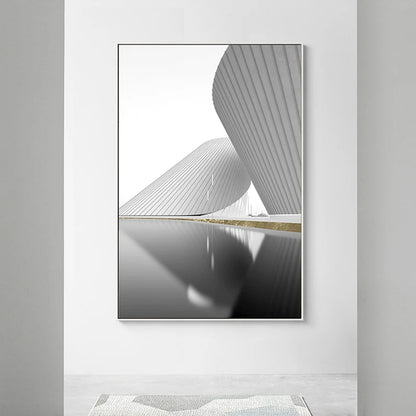 Abstract Black and White Canvas Painting Minimalist Light Luxury Posters And Prints Wall Pictures For Living Room Decoration - NICEART