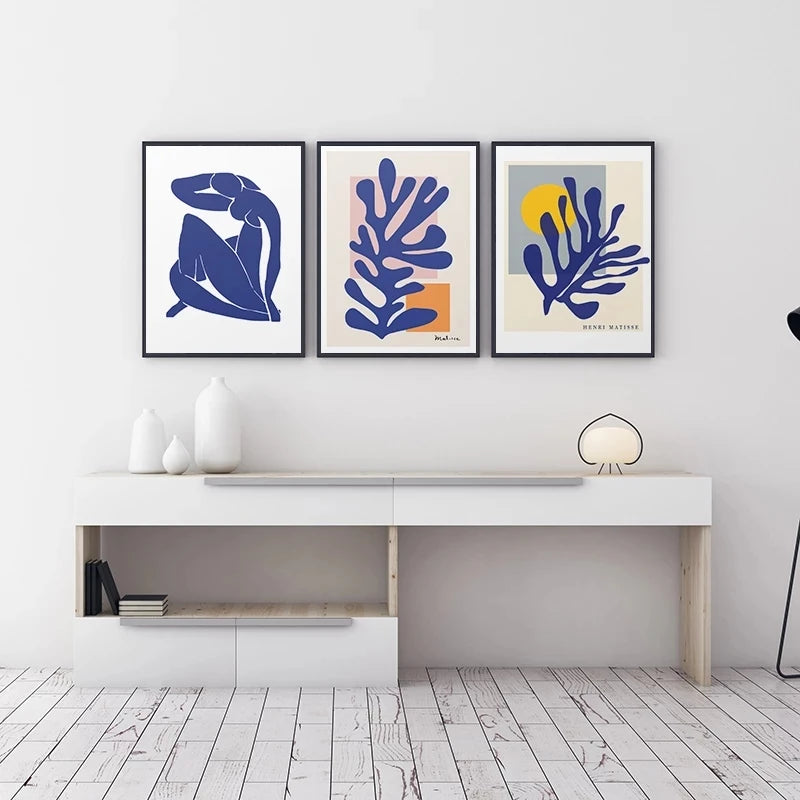 Abstract Canvas Art Painting French Henri Matisse Blue Nude Posters HD Cutout Print Wall Picture For Living Room Home Decoration - NICEART