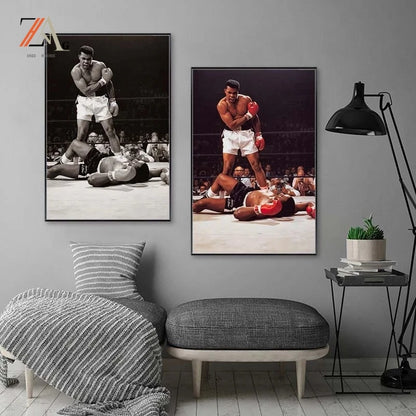 Boxer Muhammad Ali (Muhammad Ali) Art Picture Decoration Poster Wall Art Painting Prints Home Living Room Decoration Painting - NICEART