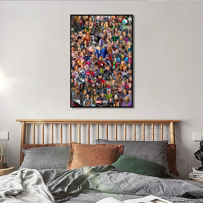 Marvel Avengers Game Over Superhero Poster Wall Art Canvas Painting Prints Movie Picture For Kids Bedroom Living Room Decoration - NICEART