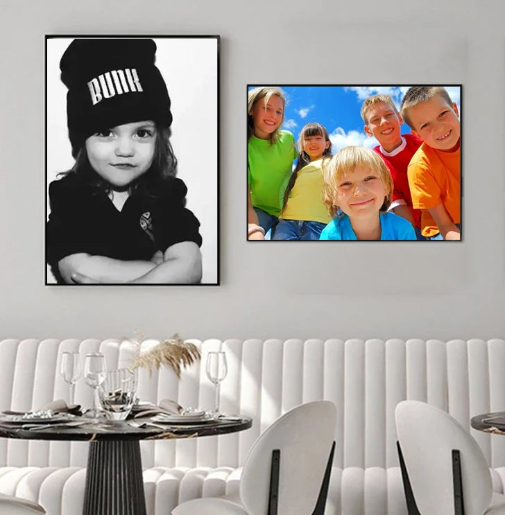 Wall Art with Your Photo Painting Decoration Picture for Living Room Personalized Gift Custom Poster Any Size Print Canvas - NICEART