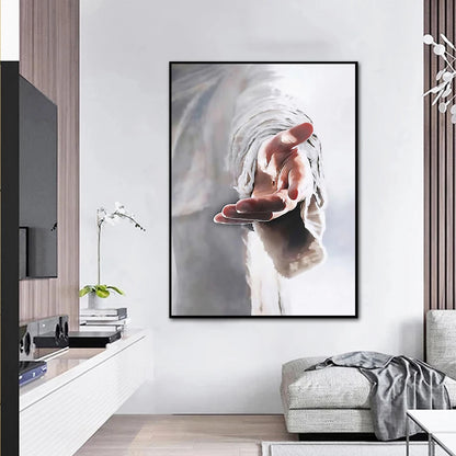 Modern Hand Of God Jesus Wall Art Poster Abstract Home Living Room Decoration Canvas Painting Mural Prints Pictures Artwork Gift - NICEART