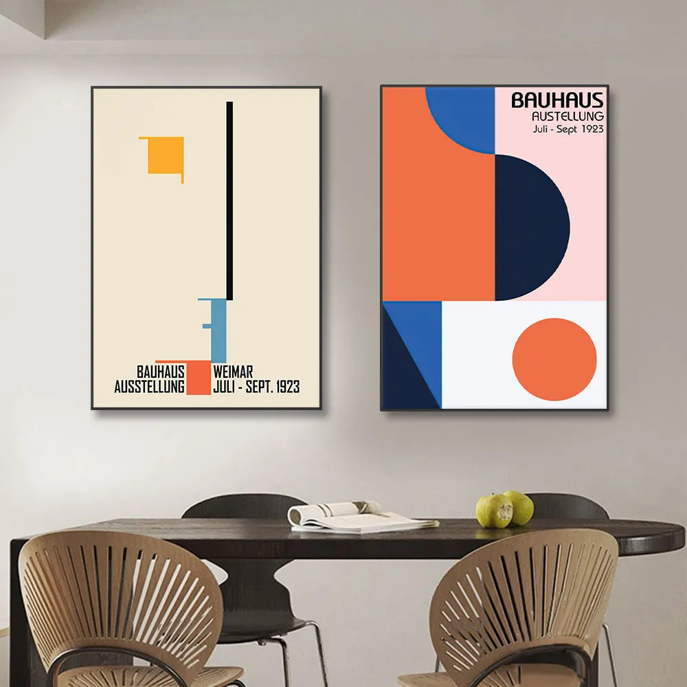 Bauhaus Geometry Mondrian Gallery Wall Pop Art Canvas Painting Nordic Posters And Prints Wall Pictures For Living Room Decor - NICEART