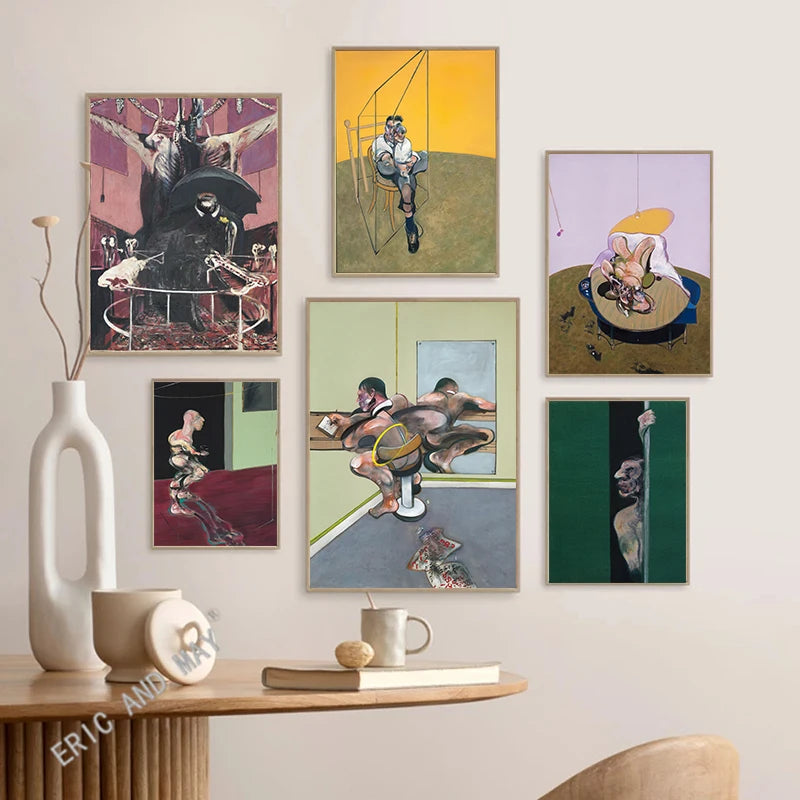 Classic Francis Bacon Grotesque Art Artwork Poster Canvas Painting Abstract Wall Picture For Living Room Home Decoration - NICEART