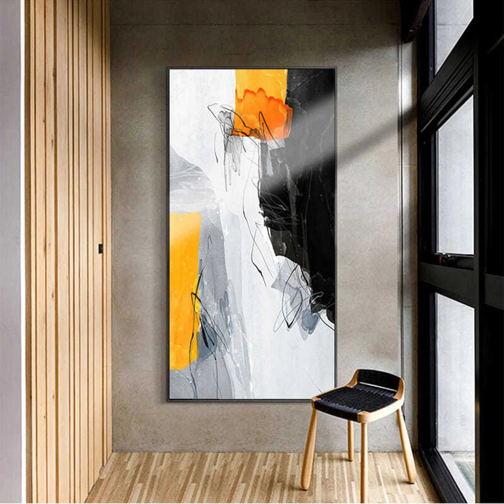 Modern Abstract Oil Painting Print On Canvas Nordic Poster Wall Art Pictures For Room Decor Aesthetic Home Decor Luxury Cuadros - NICEART