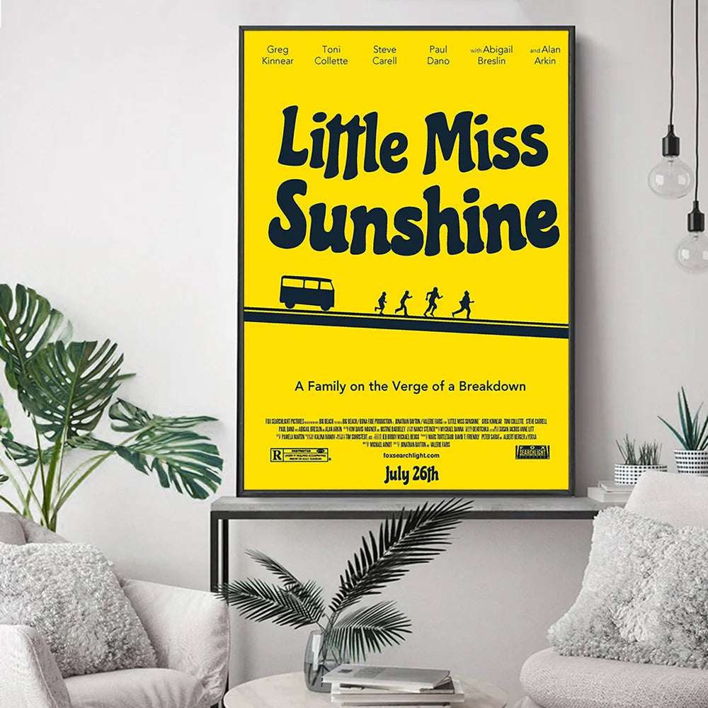 Little Miss Sunshine Black Comedy Road Film Art Print Modern Poster Video Room Cinema Wall Stickers Movie Canvas Painting Decor - NICEART