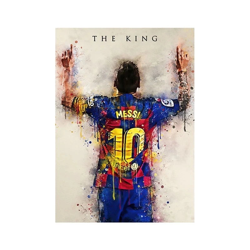 Soccer Star Messi Poster Decorative Painting Modern Home Wall Art Fans Souving Room Decoration Aesthetics. - NICEART