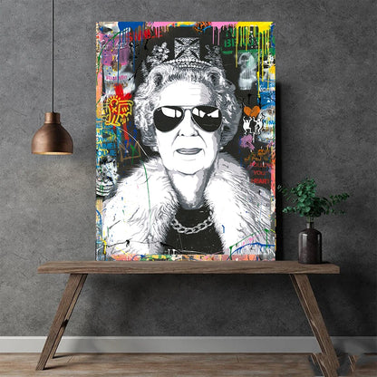 Woman Portrait Canvas Wall Art Posters and Prints Graffiti Canvas Painting for Living Room Home Decoration Pictures Cuadros - NICEART