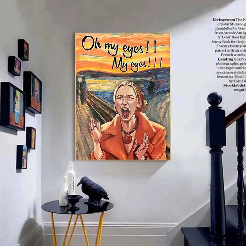 TV Show Friends Phoebe Buffay Oh My Eyes Funny Poster Canvas Painting Wall Art Prints for Living Room Salon Home Decor - NICEART