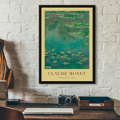 Claude Monet Artwork Poster Landscape Oil Painting Posters Prints Vintage Home Dining Room Art Picture Wall Decor Retro Painting - niceart