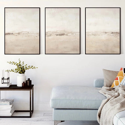 Abstract Beige Poster Modern Minimalist Neutral Nordic Prints Canvas Painting Wall Art Picture Interior Living Room Home Decor - NICEART