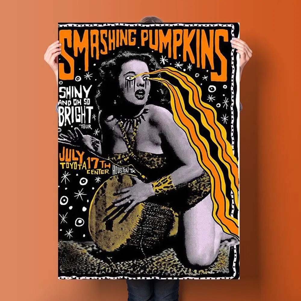 The Smashing Pumpkins Band Poster Canvas Art Poster and Wall Art Picture Print Modern Family bedroom Decor Posters - NICEART