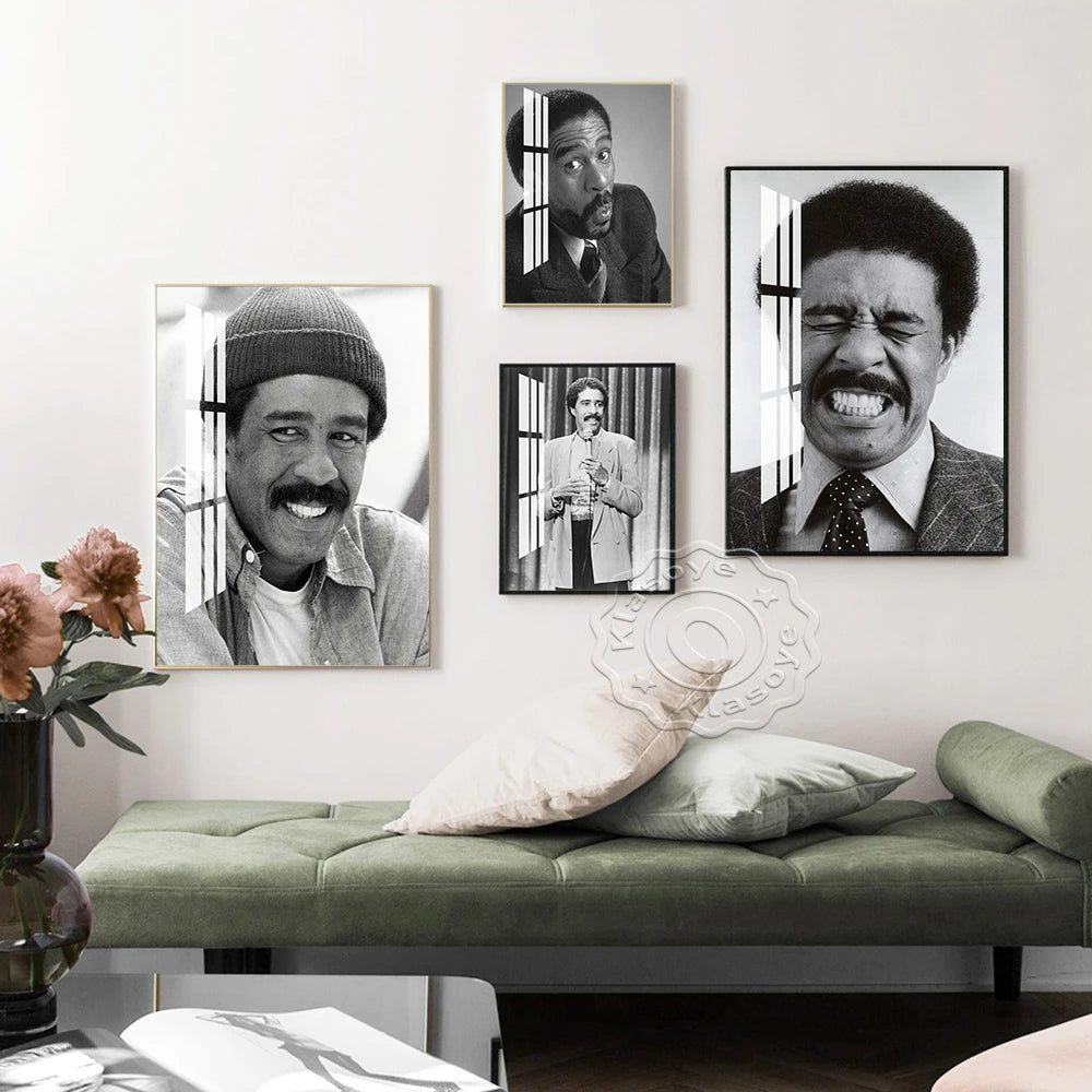 Richard Pryor Stand-Up Comedian Art Print Poster Actor Star Portrait Canvas Painting Decor Wall Stickers - NICEART