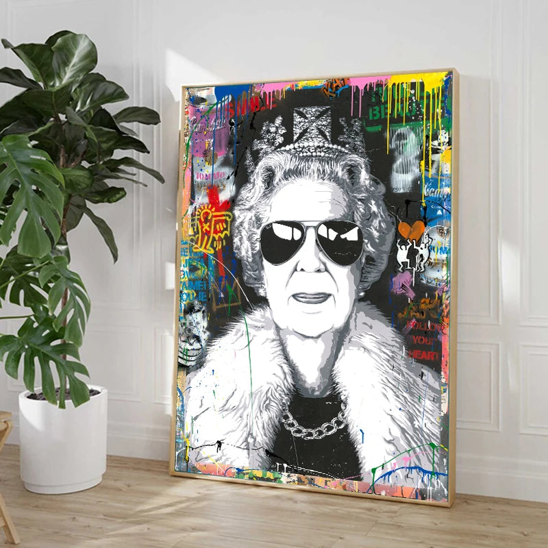 Woman Portrait Canvas Wall Art Posters and Prints Graffiti Canvas Painting for Living Room Home Decoration Pictures Cuadros - NICEART