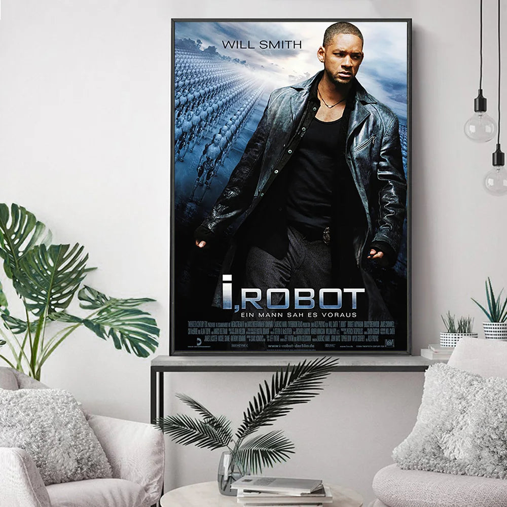 I Robot Science Fiction Action Film Art Print Poster Modern Wall Stickers Movie Canvas Painting Decor - NICEART