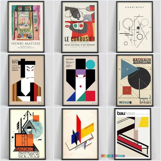 Bauhaus Canvas Art Posters and Print Herbert Bayer Canvas Paintings on The Wall for Living Room Cuadros Home Decor HD Pictures - NICEART