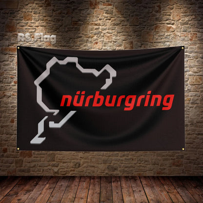 3x5 Ft Nurburgring Flag Polyester Printed Car Flags for Decor - NICEART