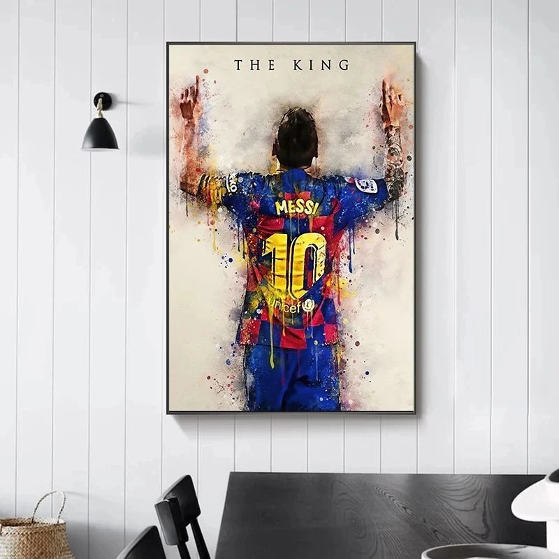 Soccer Star Messi Poster Decorative Painting Modern Home Wall Art Fans Souving Room Decoration Aesthetics. - NICEART