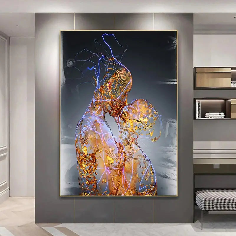 Abstract Figure Statue Canvas Painting Modern Poster and Prints Wall Art Picture for Living Room Hotel Interior Home Decoration - NICEART