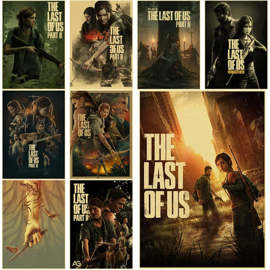 Retro The Last of Us Part 1 2 Poster Kraft Paper Prints Picture DIY Vintage Home Room Bar Cafe Art Wall Decor Aesthetic Painting - NICEART