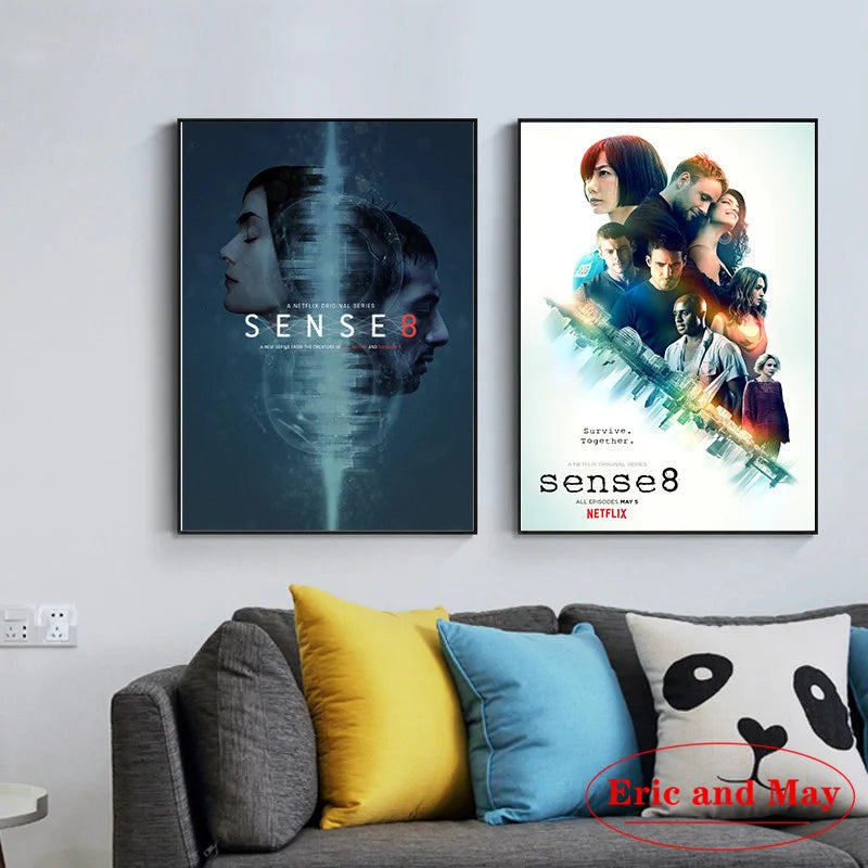 Induction Sense 8 Link Science Action Movie Poster And Print Wall Art Canvas Painting Pictures Living Room Decoration Cuadros - NICEART