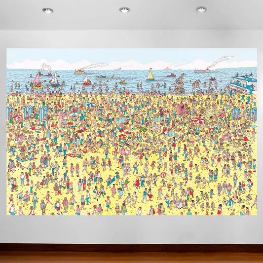 Where's Waldo? Poster Anime Poster Canvas Poster Children's Room Wall Art Painting Bedroom Wall Decor Living Room Wall Stickers - NICEART