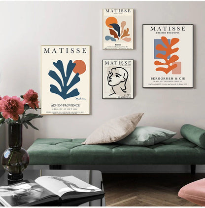 Henri Matisse Poster Art Print Canvas Painting Abstract Line Wall Art Pictures For Living Room Modern Decor Prins On The Wall - NICEART