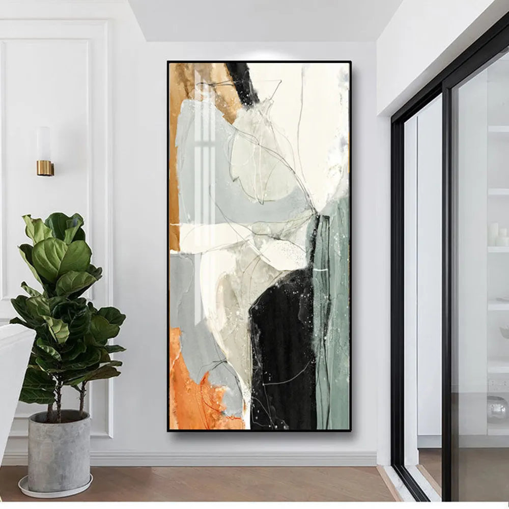 Modern Abstract Oil Painting Print On Canvas Nordic Poster Wall Art Pictures For Room Decor Aesthetic Home Decor Luxury Cuadros - NICEART