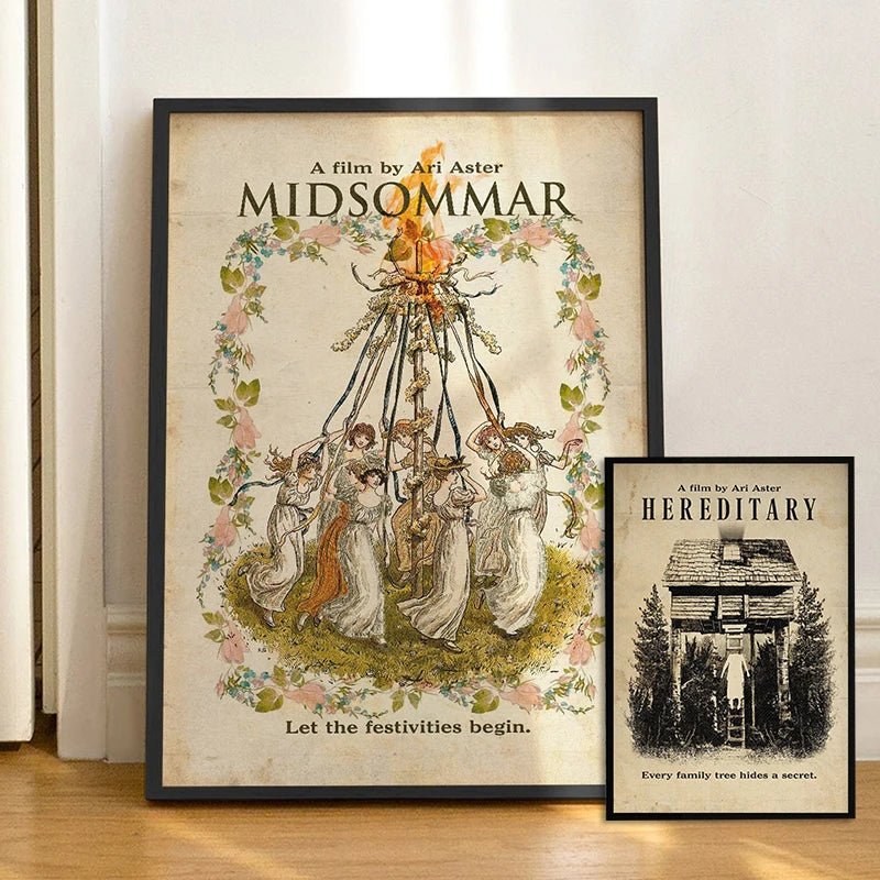 Midsommar Hereditary Movie Poster Print Canvas Painting Abstract Wall Art Pictures Nordic Living Room Home Decor Film Fan Gift - NICEART