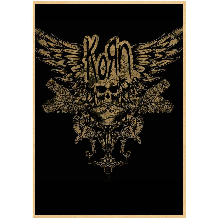 Singer korn  Decorative Kraft paper Posters home Room Bar Cafe Decor Gift Print Art Wall Paintings - NICEART